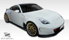 2003-2008 Nissan 350Z Z33 Duraflex AM-S Wide Body Front Under Spoiler Air Dam Lip Splitter - 1 Piece / Vehicle Year Make Model Trim - 2003-2008-Nissan 350Z ALL / Product Type - Front Lip/Add On / Style Name -AM-S / Kit Material - FRP (Fiberglass Reinforced Plastics) / Notes - Note: must be used in conjunction with complete wide body kit