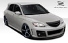 2004-2009 Mazda 3 HB Duraflex X-Sport Front Bumper Cover - 1 Piece / Vehicle Year Make Model Trim - 2004-2009-Mazda Mazda 3 HB / Product Type - Front Bumper / Style Name -X-Sport / Kit Material - FRP (Fiberglass Reinforced Plastics) / Notes -