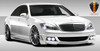 2007-2009 Mercedes S Class W221 Eros Version 2 Front Bumper Cover - 1 Piece / Vehicle Year Make Model Trim - 2007-2009-Mercedes S Class ALL / Product Type - Front Bumper / Style Name -Eros Version 2 / Kit Material - FRP (Fiberglass Reinforced Plastics) / Notes -