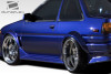 1984-1987 Toyota Corolla 2DR / HB Duraflex RF Design Side Skirts Rocker Panels - 2 Piece / Vehicle Year Make Model Trim - 1984-1987-Toyota Corolla 2DR / Product Type - Sideskirts / Style Name -RF Design / Kit Material - FRP (Fiberglass Reinforced Plastics) / Notes -