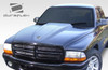 1997-2004 Dodge Dakota 1998-2003 Durango Duraflex Cowl Induction Hood - 1 Piece / Vehicle Year Make Model Trim - 1997-2004-Dodge Dakota ALL / Product Type - Hood / Style Name -Cowl / Kit Material - FRP (Fiberglass Reinforced Plastics) / Notes - Note: Hood pins are required.