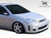 2000-2004 Ford Focus Duraflex F-Sport Front Bumper Cover - 1 Piece / Vehicle Year Make Model Trim - 2000-2004-Ford Focus ALL / Product Type - Front Bumper / Style Name -F-Sport / Kit Material - FRP (Fiberglass Reinforced Plastics) / Notes -