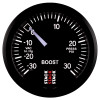 Autometer 52mm Stack Instruments -30INHG to +30PSI Mechanical Boost Gauge - Black - ST3112