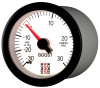 Autometer Stack 52mm -30INHG to +30 PSI (Incl T-Fitting) Mechanical Boost Pressure Gauge - White - ST3162