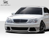 2000-2002 Mercedes S Class W220 Duraflex W-3 Front Bumper Cover - 1 Piece / Vehicle Year Make Model Trim - 2000-2002-Mercedes S Class ALL / Product Type - Front Bumper / Style Name -W-3 / Kit Material - FRP (Fiberglass Reinforced Plastics) / Notes - Note: this bumper was designed to use universal led 1 (109234) or universal led 3 (109236)