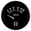 Autometer Stack Instruments 52mm 8-18V Electric Battery Voltage Gauge - Black - ST3216