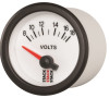 Autometer Stack 52mm 8-18V Electric Battery Voltage Gauge - White - ST3266