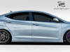 2011-2015 Hyundai Elantra Duraflex Racer Side Skirt Rocker Panels - 2 Piece / Vehicle Year Make Model Trim - 2011-2015-Hyundai Elantra ALL / Product Type - Sideskirts / Style Name -Racer / Kit Material - FRP (Fiberglass Reinforced Plastics) / Notes -