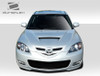 2004-2009 Mazda 3 hb Duraflex M-Speed Hood - 1 Piece / Vehicle Year Make Model Trim - 2004-2009-Mazda Mazda 3 HB / Product Type - Hood / Style Name -M-Speed / Kit Material - FRP (Fiberglass Reinforced Plastics) / Notes - Note: Hood pins are required.