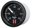 Autometer Stack 52mm -1 to +2 Bar (Incl T-Fitting) Pro Stepper Motor Boost Pressure Gauge - Black - ST3311