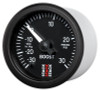 Autometer Stack 52mm -30INHG to +30 PSI (Incl T-Fitting) Pro Stepper Motor Boost Press Gauge - Black - ST3312