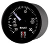 Autometer Stack 52mm -30INHG to +30 PSI (Incl T-Fitting) Pro Stepper Motor Boost Press Gauge - Black - ST3312