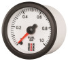 Autometer Stack 52mm 0-1 Bar M10 Male Pro Stepper Motor Fuel Pressure Gauge - White - ST3353
