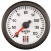 Autometer Stack 52mm 40-120 Deg C 1/8in NPTF Male Pro Stepper Motor Water Temp Gauge - White - ST3357