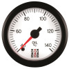 Autometer Stack 52mm 40-140 Deg C 1/8in NPTF Male Pro Stepper Motor Oil Temp Gauge - White - ST3359