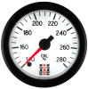 Autometer Stack 52mm 140-280 Deg F 1/8in NPTF Male Pro Stepper Motor Oil Temp Gauge - White - ST3360