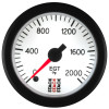 Autometer Stack 52mm 0-2000 Deg F Pro Stepper Motor Exhaust Gas Temp Gauge - White - ST3364