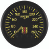 Autometer Stack Pro Control 52mm 100-260 deg F Water Temp Gauge - Black (1/8in NPTF Male) - ST3508