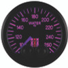 Autometer Stack Pro Control 52mm 100-260 deg F Water Temp Gauge - Black (1/8in NPTF Male) - ST3508