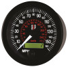 Autometer Stack Instruments 88MM 0-160 MPH / 260 KM/H Programmable Speedometer - Black - ST3801