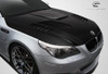 2004-2010 BMW 5 Series E60 4DR Carbon Creations GTR Look Hood - 1 Piece / Vehicle Year Make Model Trim - 2004-2010-BMW 5 Series 4DR / Product Type - Hood / Style Name -GTR / Kit Material - Carbon Fiber / Notes - Note: Hood pins are required.