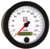 Autometer Stack Instruments 88MM 0-260 KM/H Programmable Speedometer - White - ST3852