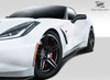 2014-2019 Chevrolet Corvette C7 Duraflex Thunderbolt Side Splitters - 2 Piece / Vehicle Year Make Model Trim - 2014-2019-Chevrolet Corvette ALL / Product Type - Sideskirts / Style Name -Thunderbolt / Kit Material - FRP (Fiberglass Reinforced Plastics) / Notes -