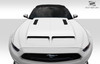 2015-2017 Ford Mustang Duraflex GT500 Hood - 1 Piece / Vehicle Year Make Model Trim - 2015-2017-Ford Mustang ALL / Product Type - Hood / Style Name -GT500 / Kit Material - FRP (Fiberglass Reinforced Plastics) / Notes - Note: Hood pins are required.