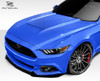 2015-2017 Ford Mustang Duraflex GT350 Look Hood - 1 Piece / Vehicle Year Make Model Trim - 2015-2017-Ford Mustang ALL / Product Type - Hood / Style Name -GT350 / Kit Material - FRP (Fiberglass Reinforced Plastics) / Notes - Note: Hood pins are required.