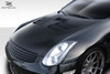 2003-2007 Infiniti G Coupe G35 Duraflex TS-2 Hood - 1 Piece / Vehicle Year Make Model Trim - 2003-2007-Infiniti G Coupe 2DR / Product Type - Hood / Style Name -TS-2 / Kit Material - FRP (Fiberglass Reinforced Plastics) / Notes - Note: Hood pins are required.