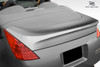 2003-2009 Nissan 350Z Z33 Convertible Duraflex I-Spec Spoiler - 1 Piece / Vehicle Year Make Model Trim - 2003-2009-Nissan 350Z Convertible / Product Type - Wing / Style Name -I-Spec / Kit Material - FRP (Fiberglass Reinforced Plastics) / Notes - Note: Will not fit couple moldels, for Convertible models only All Overstock products are sold on a first come, first serve basis. Overstock products are sold as is, and all sales are final. Overstock products may not be returned or exchanged.