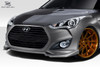 2012-2017 Hyundai Veloster Turbo Duraflex N Design Front Lip Spoiler - 1 Piece / Vehicle Year Make Model Trim - 2012-2017-Hyundai Veloster ALL / Product Type - Front Lip/Add On / Style Name -N Design / Kit Material - FRP (Fiberglass Reinforced Plastics) / Notes -