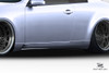 2003-2007 Infiniti G Coupe G35 Duraflex D-Spec Side Skirts - 2 Piece / Vehicle Year Make Model Trim - 2003-2007-Infiniti G Coupe 2DR / Product Type - Sideskirts / Style Name -D-Spec / Kit Material - FRP (Fiberglass Reinforced Plastics) / Notes -