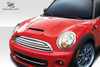 2007-2013 Mini Cooper Hatchback R56 Clubman R55 2009-2015 Cooper convertible R57 2012-2015 Cooper Coupe / Roadster R58 R59 Duraflex Racer Hood - 1 Piece / Vehicle Year Make Model Trim - 2007-2015-MINI Cooper ALL / Product Type - Hood / Style Name -Racer / Kit Material - FRP (Fiberglass Reinforced Plastics) / Notes - Note: Hood pins are required.