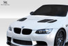 2008-2013 BMW M3 E90 E92 E93 Duraflex GTR Hood - 1 Piece / Vehicle Year Make Model Trim - 2008-2013-BMW M3 ALL / Product Type - Hood / Style Name -GTR / Kit Material - FRP (Fiberglass Reinforced Plastics) / Notes - Note: Hood pins are required.