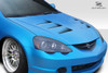 2002-2006 Acura RSX Duraflex TS-1 Hood - 1 Piece / Vehicle Year Make Model Trim - 2002-2006-Acura RSX ALL / Product Type - Hood / Style Name -TS-1 / Kit Material - FRP (Fiberglass Reinforced Plastics) / Notes - Note: Hood pins are required.