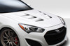 2013-2016 Hyundai Genesis Coupe 2DR Duraflex TS-1 Hood - 1 Piece / Vehicle Year Make Model Trim - 2013-2016-Hyundai Genesis 2DR / Product Type - Hood / Style Name -TS-1 / Kit Material - FRP (Fiberglass Reinforced Plastics) / Notes - Note: Hood pins are required.