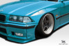 1992-1998 BMW 3 Series M3 E36 2DR Duraflex Circuit Front Fender Flares (+50mm) - 4 Piece / Vehicle Year Make Model Trim - 1992-1998-BMW 3 Series 2DR / Product Type - Fender Flare / Style Name -Circuit / Kit Material - FRP (Fiberglass Reinforced Plastics) / Notes - +50mm