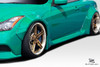 2008-2015 Infiniti G Coupe G37 Q60 Duraflex LBW Side Skirts - 2 Piece / Vehicle Year Make Model Trim - 2008-2015-Infiniti G Coupe 2DR / Product Type - Sideskirts / Style Name -LBW / Kit Material - FRP (Fiberglass Reinforced Plastics) / Notes -
