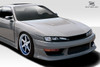 1997-1998 Nissan 240SX S14 Duraflex M-1 Sport Hood - 1 Piece / Vehicle Year Make Model Trim - 1997-1998-Nissan 240SX ALL / Product Type - Hood / Style Name -M-1 Sport / Kit Material - FRP (Fiberglass Reinforced Plastics) / Notes - Note: Hood pins are required.