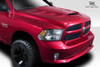 2009-2018 Dodge Ram 1500 Duraflex Viper Look Hood - 1 Piece / Vehicle Year Make Model Trim - 2009-2018-Dodge Ram ALL / Product Type - Hood / Style Name -Viper Look / Kit Material - FRP (Fiberglass Reinforced Plastics) / Notes - Note Hood pins are required.
