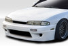 1995-1996 Nissan 240SX S14 Duraflex RBS V1 Front Bumper - 1 Piece / Vehicle Year Make Model Trim - 1995-1996-Nissan 240SX ALL / Product Type - Front Bumper / Style Name -RBS V1 / Kit Material - FRP (Fiberglass Reinforced Plastics) / Notes -