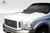 1999-2007 Ford Super Duty / 2000-2005 Ford Excursion Duraflex Raptor Look Hood - 1 Piece / Vehicle Year Make Model Trim - 1999-2007-Ford Super Duty ALL / Product Type - Hood / Style Name -Raptor Look / Kit Material - FRP (Fiberglass Reinforced Plastics) / Notes - Hood pins are required.