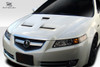 2004-2008 Acura TL Duraflex C-1 Hood - 1 Piece / Vehicle Year Make Model Trim - 2004-2008-Acura TL ALL / Product Type - Hood / Style Name -C-1 / Kit Material - FRP (Fiberglass Reinforced Plastics) / Notes - Note: Hood pins are required.
