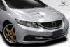 2012-2015 Honda Civic 4DR Duraflex TS-1 Hood - 1 Piece / Vehicle Year Make Model Trim - 2012-2015-Honda Civic 4DR / Product Type - Hood / Style Name -TS-1 / Kit Material - FRP (Fiberglass Reinforced Plastics) / Notes - Note: Hood pins are required.
