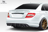2008-2011 Mercedes C Class / C63 W204 Duraflex Super Fin Rear Diffuser - 1 Piece ( fits AMG Bumper only ) / Vehicle Year Make Model Trim - 2008-2011-Mercedes C63 ALL / Product Type - Rear Lip/Add On / Style Name -Super Fin / Kit Material - FRP (Fiberglass Reinforced Plastics) / Notes -