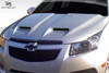 2011-2015 Chevrolet Cruze Duraflex WS6 Hood - 1 Piece / Vehicle Year Make Model Trim - 2011-2015-Chevrolet Cruze ALL / Product Type - Hood / Style Name -WS6 / Kit Material - FRP (Fiberglass Reinforced Plastics) / Notes - Note: Hood pins are required.