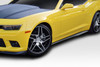 2010-2015 Chevrolet Camaro Duraflex ZL1 V2 Look Side Skirts - 2 Piece / Vehicle Year Make Model Trim - 2010-2015-Chevrolet Camaro ALL / Product Type - Sideskirts / Style Name -ZL1 V2 / Kit Material - FRP (Fiberglass Reinforced Plastics) / Notes -