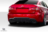 2008-2014 Lexus IS-F Duraflex W-1 Rear Bumper - 1 Piece / Vehicle Year Make Model Trim - 2008-2014-Lexus IS-F ALL / Product Type - Rear Bumper / Style Name -W-1 / Kit Material - FRP (Fiberglass Reinforced Plastics) / Notes -