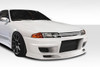 1989-1994 Nissan Skyline R32 2DR / 4DR Duraflex Demon V2 Front Bumper Cover - 1 Piece / Vehicle Year Make Model Trim - 1989-1994-Nissan Skyline 2DR / Product Type - Front Bumper / Style Name -Demon V2 / Kit Material - FRP (Fiberglass Reinforced Plastics) / Notes -